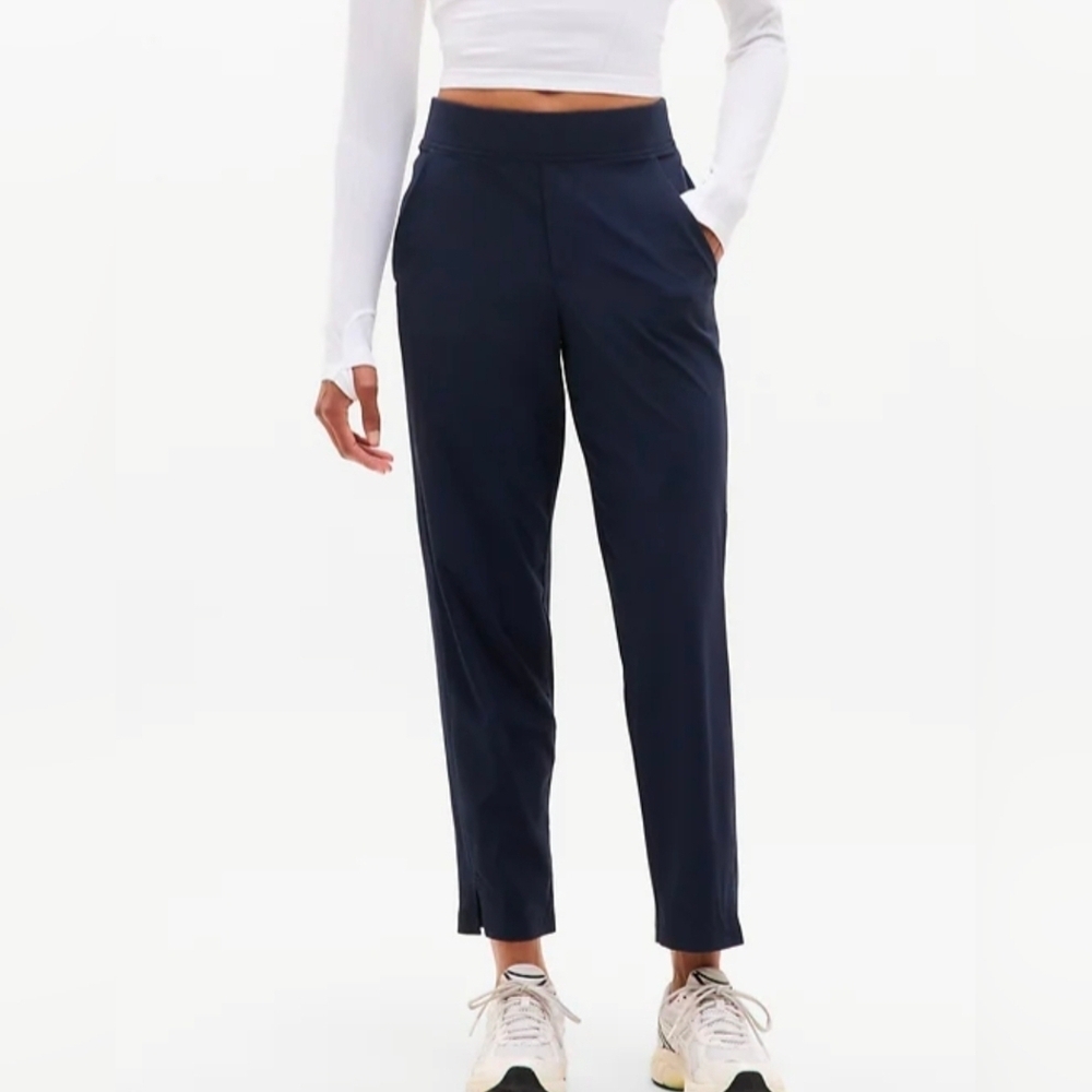 Athleta Brooklyn Mid Rise Ankle Pants Navy - Picture 1 of 8